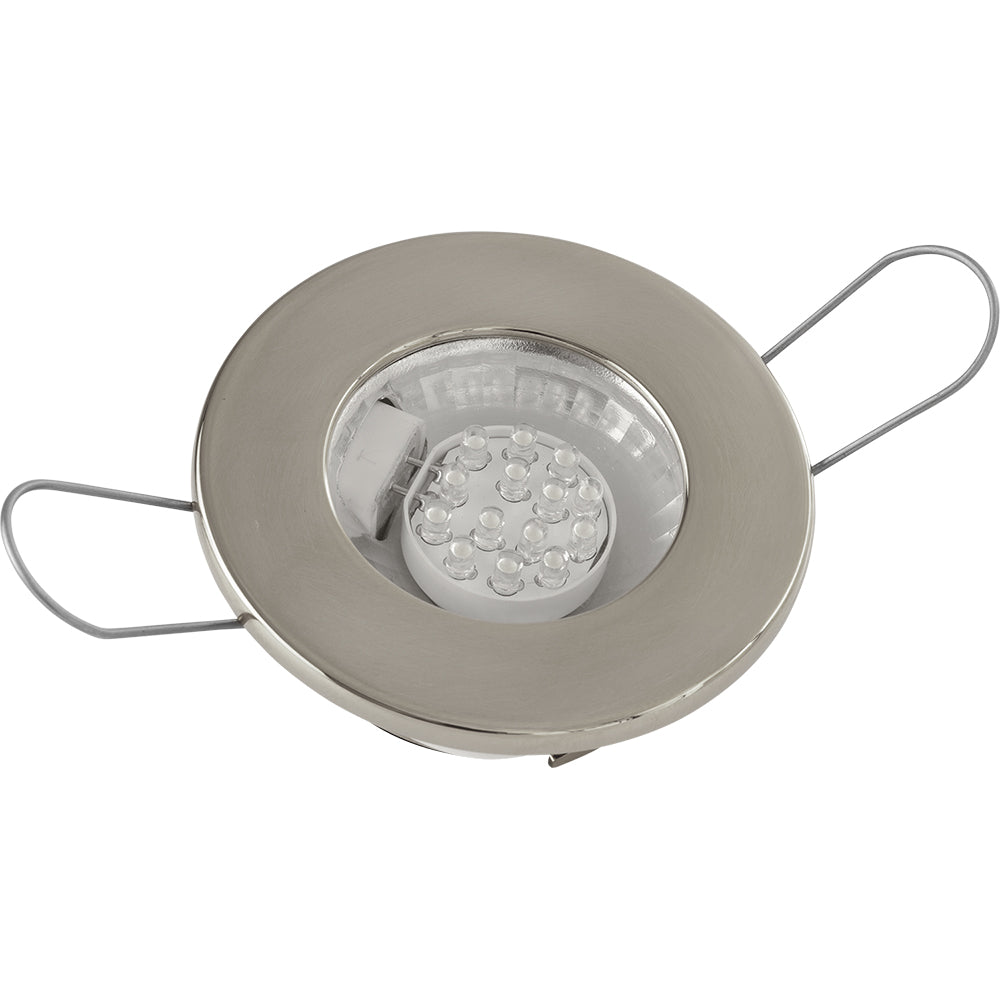 SeaDog LED Overhead Light Brushed Finish 60 Lumens Clear Lens Stamped 304 Stainless Steel 4042303